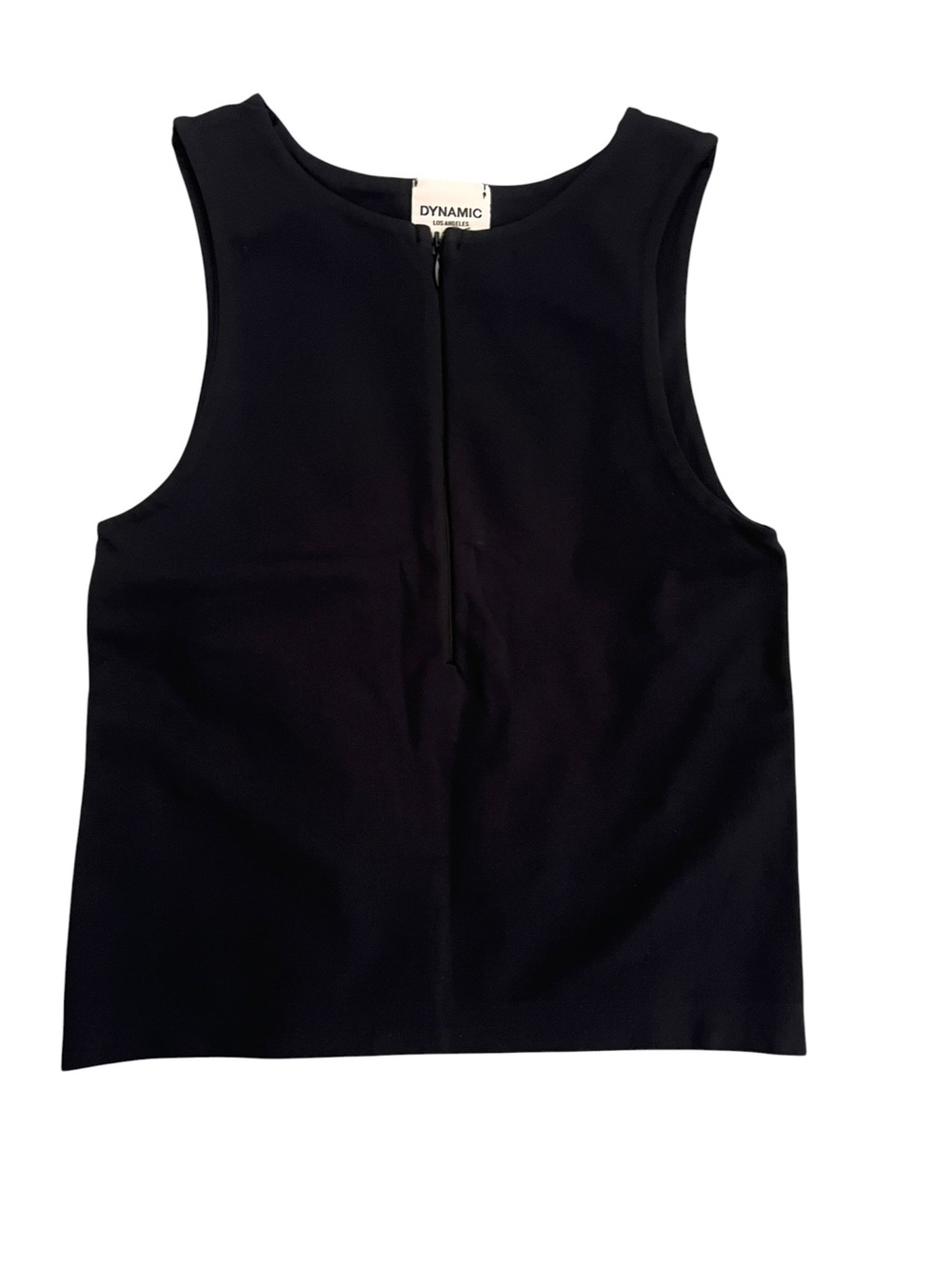Black Sleeveless Crewneck Top